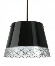 Besa Lighting 1KT-4340BC-BR - Besa Stem Pendant Amelia 15 Bronze Black/Hand-Cut 3x100W A19