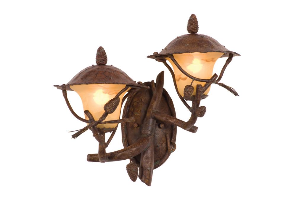 Ponderosa Outdoor 2 Light Wall Bracket (Right)