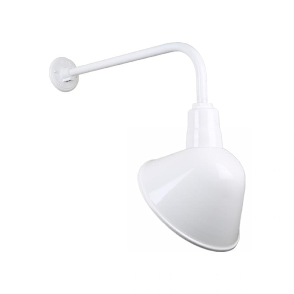 12" Gooseneck Light Angle Shade, QSNB-13 Arm