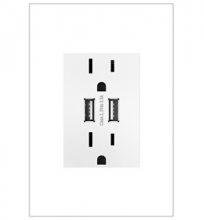 Legrand ARTRUSB153W4 - adorne® Dual-USB Outlet , White