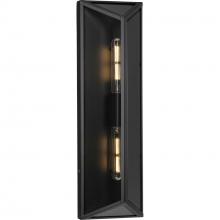 Progress P560360-31M - Bristol Collection Two-Light Black Modern Farmhouse Large Outdoor Wall Lantern