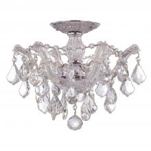 Crystorama 4430-CH-CL-S - Maria Theresa 3 Light Swarovski Strass Crystal Polished Chrome Semi Flush Mount