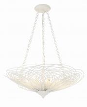 Crystorama DOR-B7706-MT - Doral 6 Light Matte White Chandelier