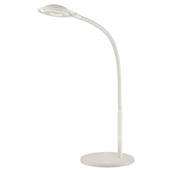 LED Desk Lamp; Goose Neck; 5W; 4000K; 300 Lumen; White Finish