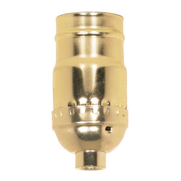 Standard Keyless Socket; 1/8 IPS; Aluminum; Brite Gilt Finish; 660W; 250V