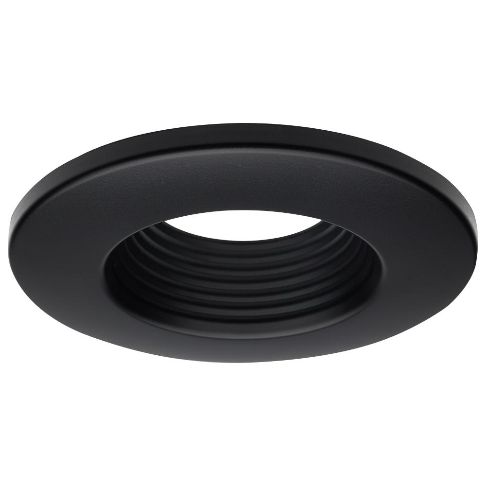 Deep Baffle Trim; 4 Inches; Black Finish