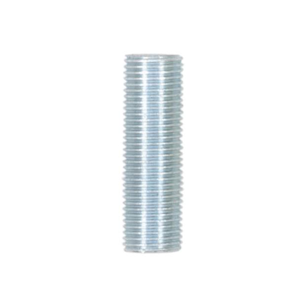 1/8 IP Steel Nipple; Zinc Plated; 1-3/8" Length; 3/8" Wide