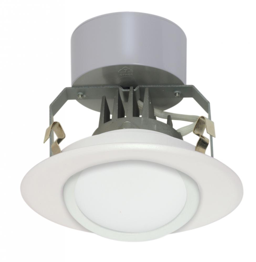 Discontinued - 7 watt LED Directional Downlight Retrofit; 4" Gimbled; 3000K; Miniature 2 Pin