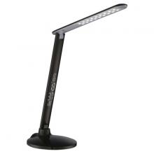 Satco Products Inc. 57/044 - LED Desk Lamp with USB port; Clock; Temperature Display; 8W; Black Finish