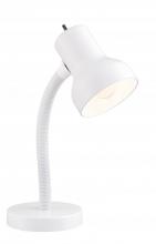 Satco Products Inc. 57/061 - Goose Neck Desk Lamp; GU24 Bulb Base; White Finish