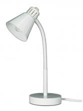 Satco Products Inc. 60/841 - Small Gooseneck Desk Lamp - 1 Light - White