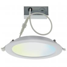 Satco Products Inc. S11262 - 12 Watt; LED Direct Wire Downlight; 6 Inch; Tunable White; Round; Starfish IOT; 120 Volt; 850 Lumens