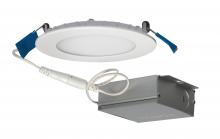 Satco Products Inc. S11602 - 10 watt LED Direct Wire Downlight; Edge-lit; 4 inch; 5000K; 120 volt; Dimmable; Round; Remote Driver