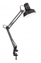 Satco Products Inc. SF76/359 - Swing Arm Drafting Lamp - 1 Light - Black; Adjustable height; Clamp base