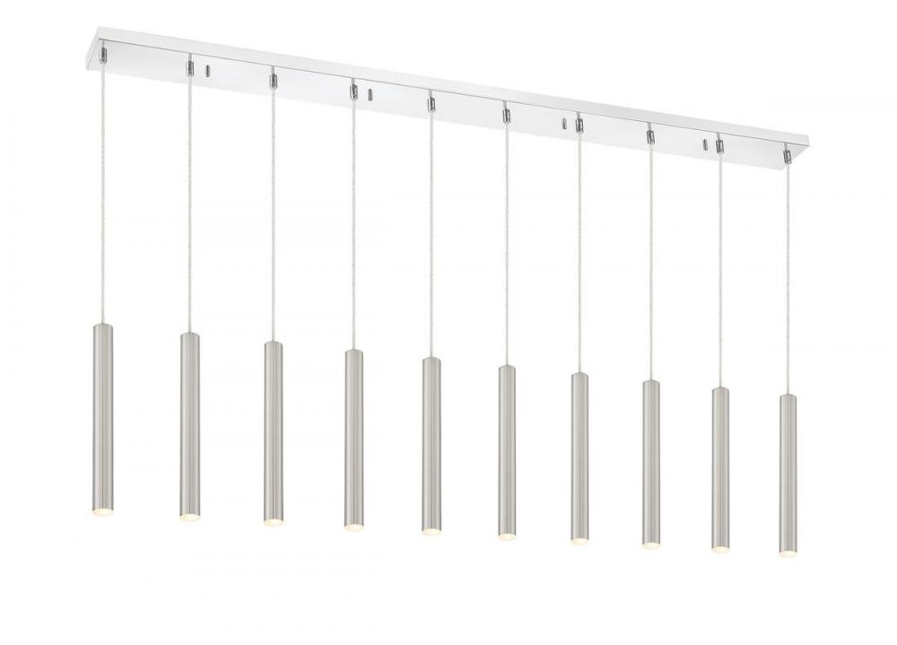 10 Light Linear Chandelier