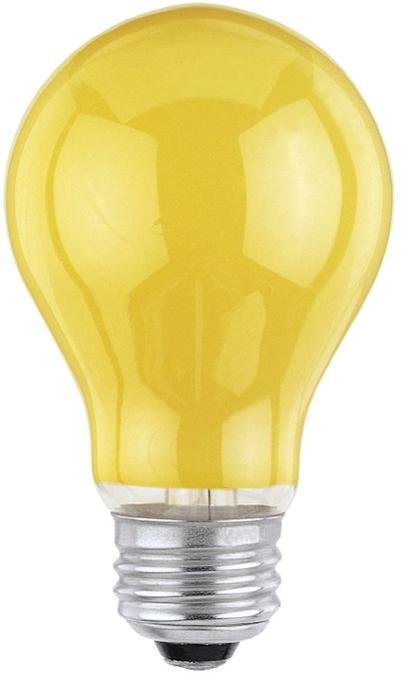 60W A19 Incandescent Bug Yellow E26 (Medium) Base, 120 Volt, Box, 2-Pack