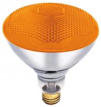 Westinghouse 0441100 - 100W BR38 Incandescent Reflector Amber Flood E26 (Medium) Base, 120 Volt, Box