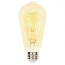 Westinghouse 5125000 - 5W ST20 Flexible Filament LED Dimmable Amber 2000K E26 (Medium) Base, 120 Volt, Box