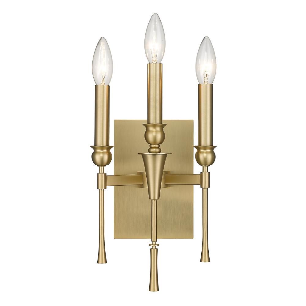 Landon BCB 3 Light Wall Sconce in Brushed Champagne Bronze