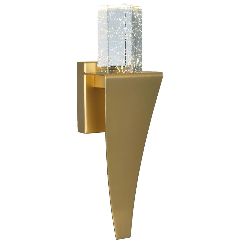 Catania LED Integrated Satin Gold Wall Light