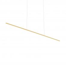 Kuzco Lighting Inc LP18260-BG-UNV - Vega Minor 60-in Brushed Gold LED Linear Pendant