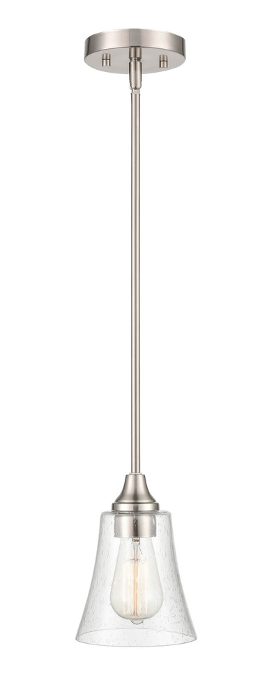 Caily 1-Light Pendant light Brushed Nickel