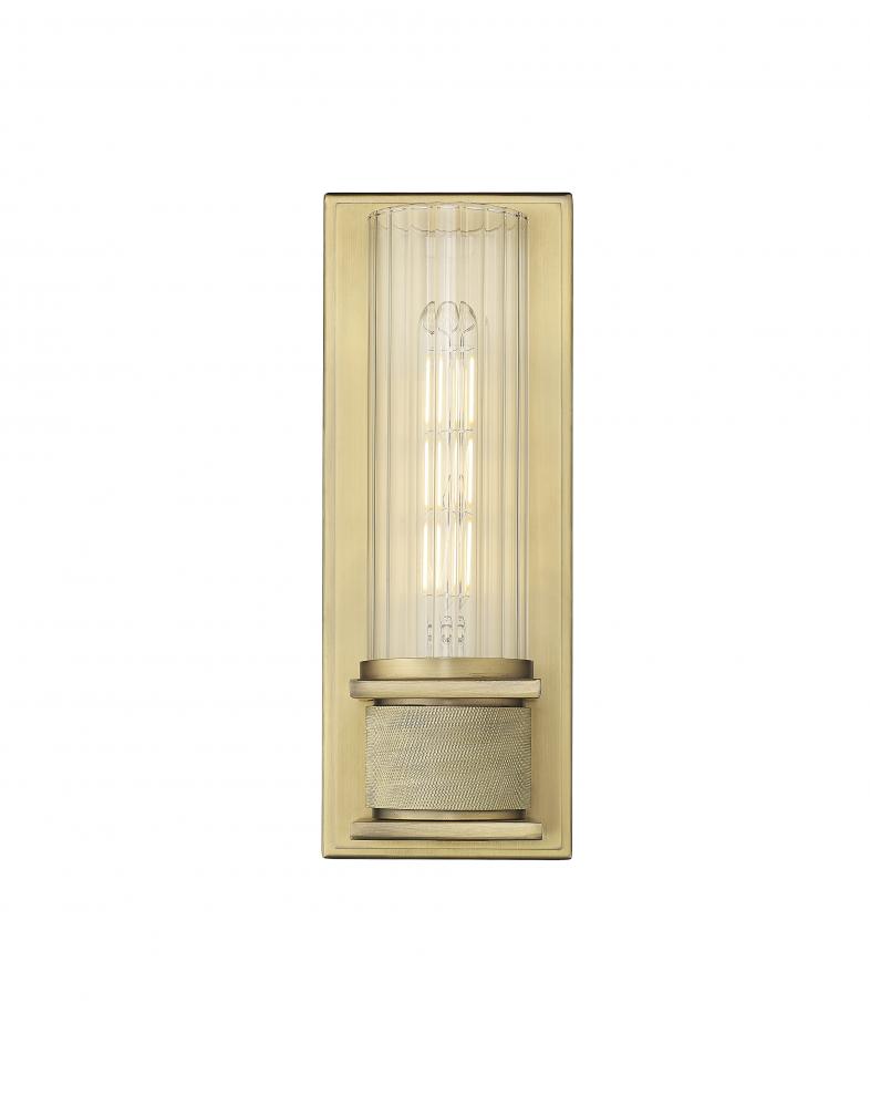 1-Light Wall Sconce Vintage Brass