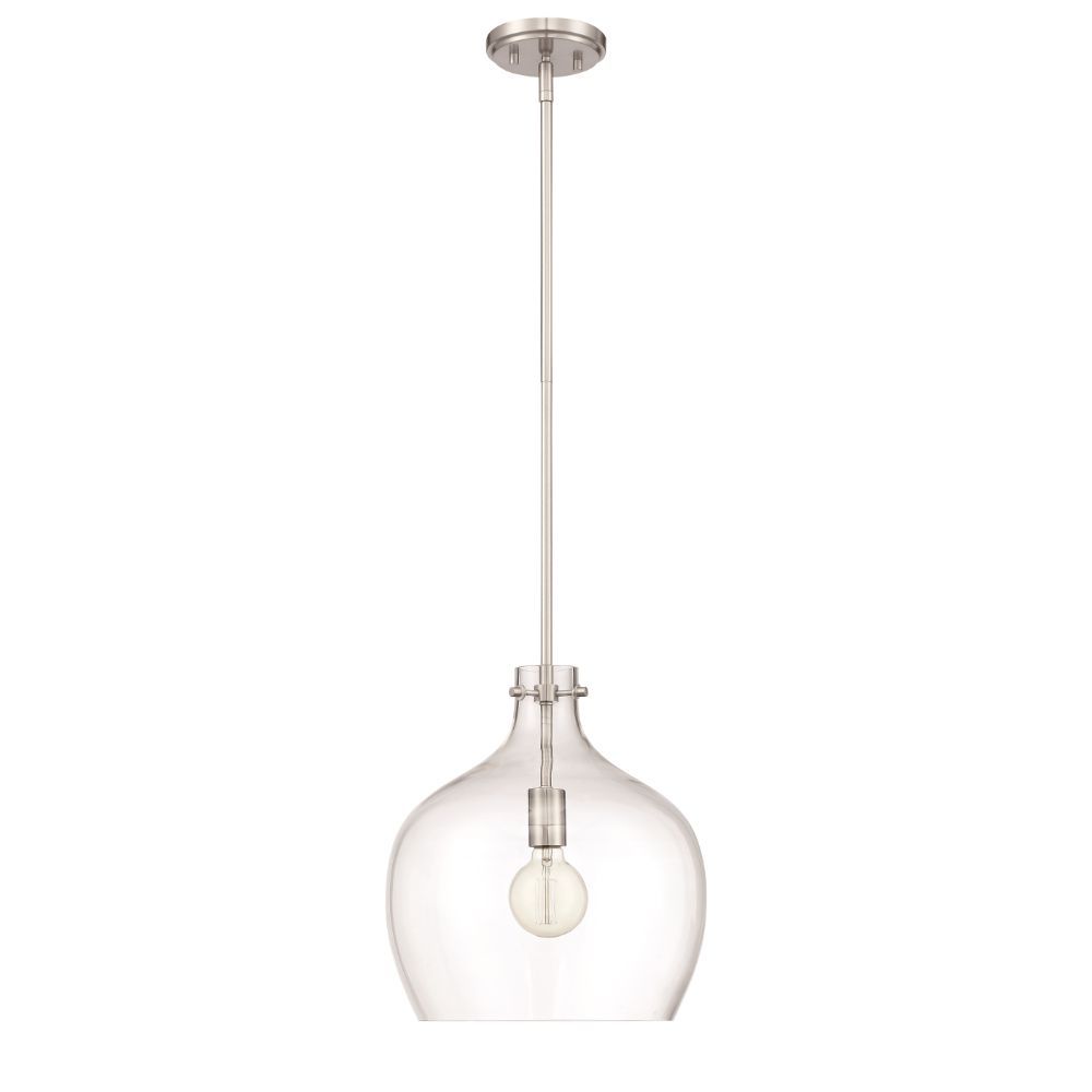 1-Light Pendant light Brushed Nickel