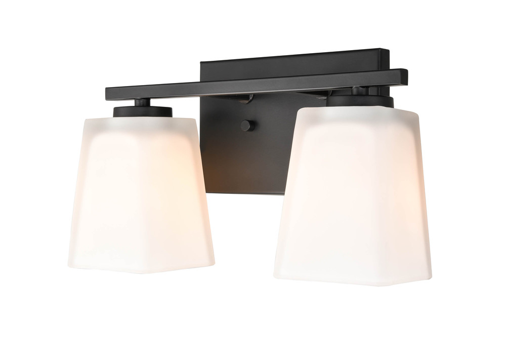 2-Light Vanity Matte Black