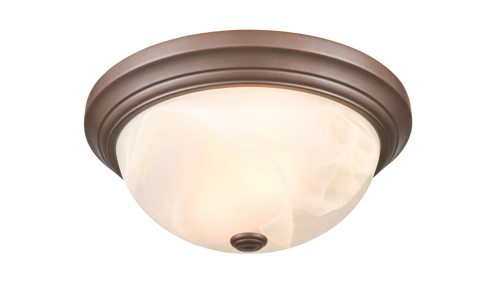 2-Light Flushmount Ceiling Light Bronze