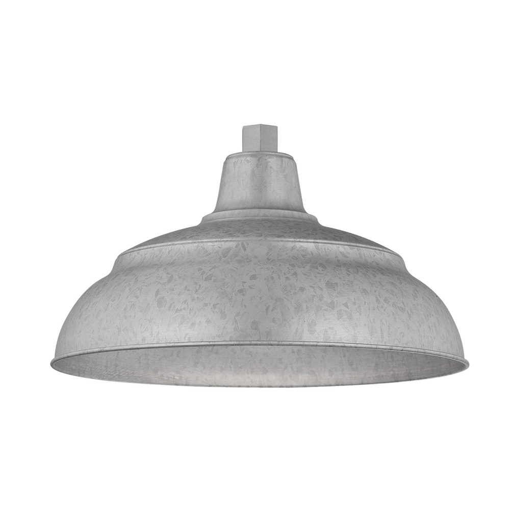 R Series 1-Light Warehouse Shade Galvanized