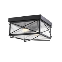 Millennium 2616-PBK - Robinson 2-Light Outdoor Flush Mount Powder Coated Black