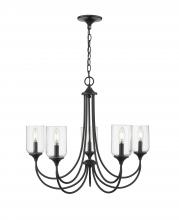 Millennium 22405-MB - Waddingham 5-Light Chandelier Ceiling Light Matte Black