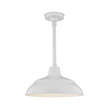 Millennium RWHS17-WH - R Series 1-Light Warehouse Shade White