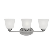 Millennium 3223-BPW - Franklin 3-Light Vanity Brushed Pewter