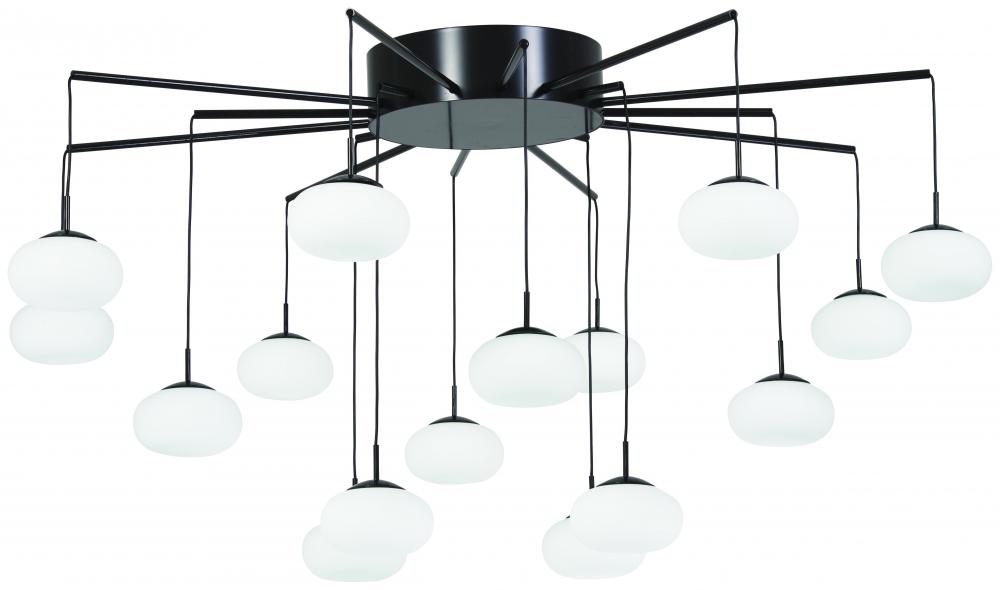 George's Web - LED Chandelier (Convertible to Semi Flush)