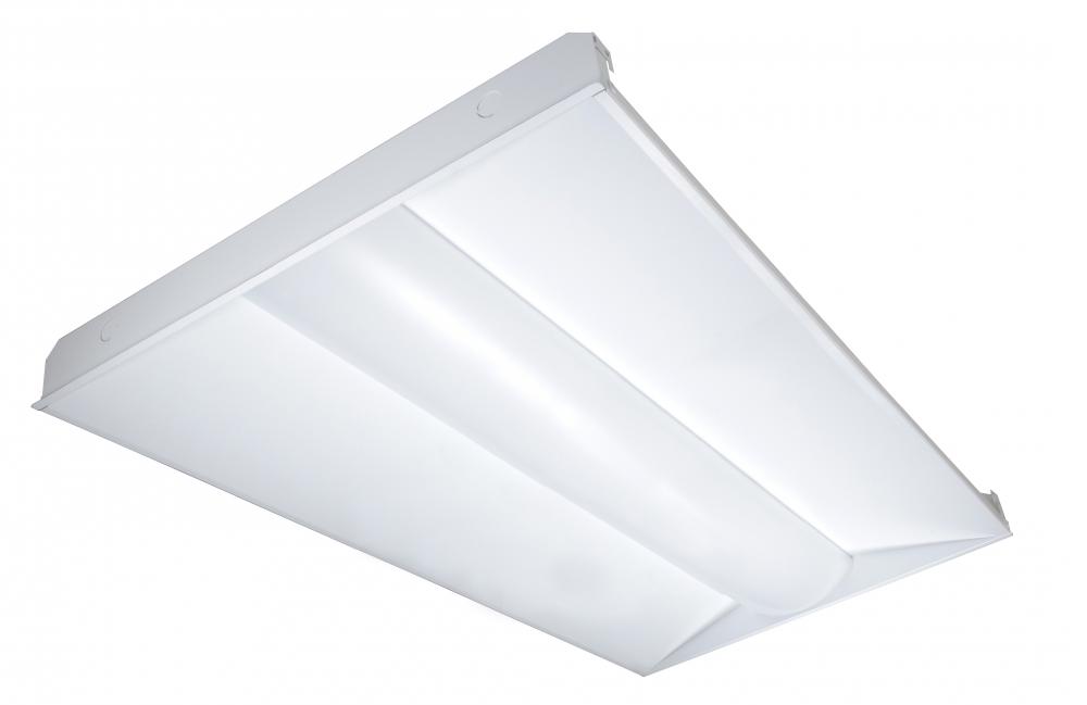 LED Troffer Fixture; 65 Watt; 2ft x 4ft; 3500K; 6543 Lumens; 100-277volt