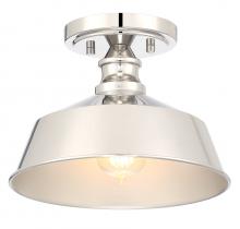 Savoy House Meridian M60068PN - 1-Light Ceiling Light in Polished Nickel